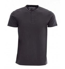 Men's Basic Henley Neck Short Sleeve T-shirt PD27 $17.39 T-Shirts