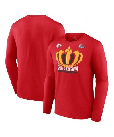 Men's Branded Red Kansas City Chiefs Super Bowl LVII Champions Last Standing Long Sleeve T-shirt $25.49 T-Shirts