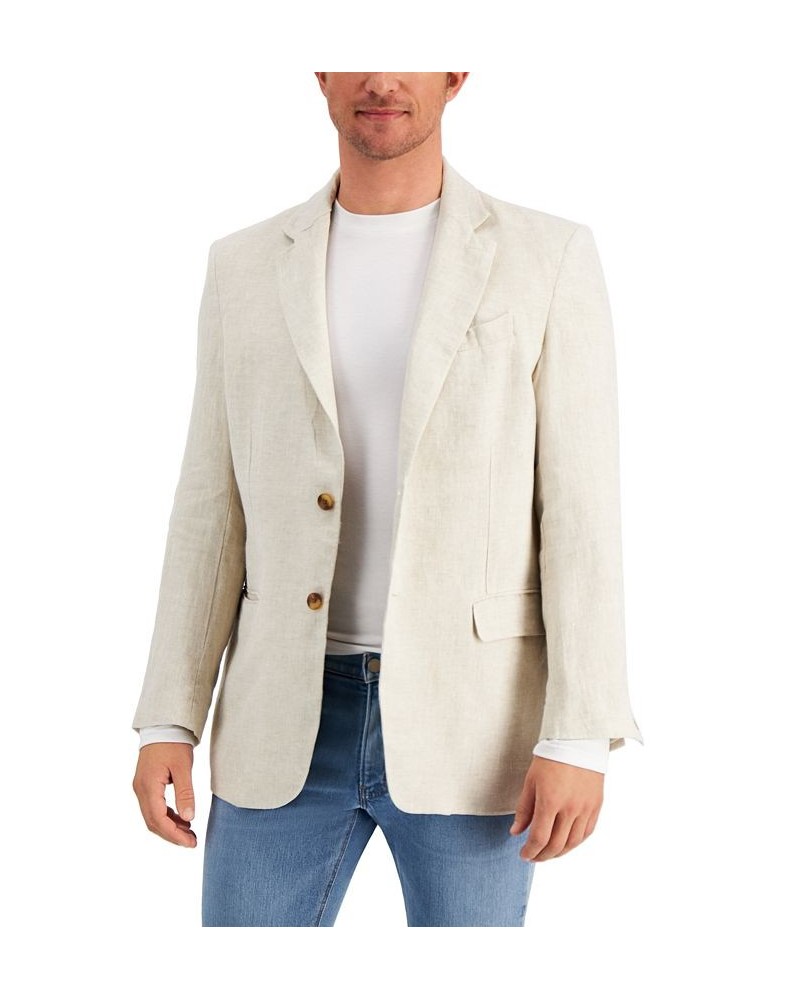 Men's 100% Linen Blazer Tan/Beige $31.32 Blazers