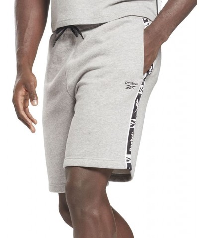 Men's Training Essentials Logo Tape Drawstring Shorts Gray $15.30 Shorts