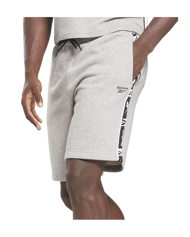 Men's Training Essentials Logo Tape Drawstring Shorts Gray $15.30 Shorts