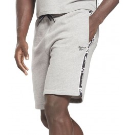 Men's Training Essentials Logo Tape Drawstring Shorts Gray $15.30 Shorts