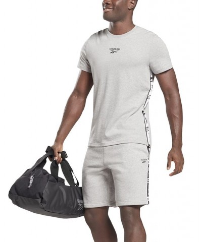 Men's Training Essentials Logo Tape Drawstring Shorts Gray $15.30 Shorts