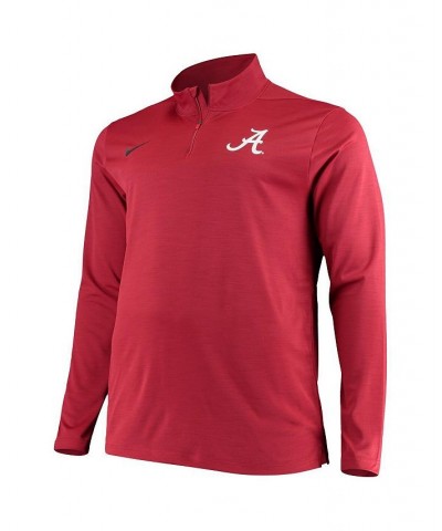 Men's Crimson Alabama Crimson Tide Big and Tall Primary Logo Intensity Performance Quarter-Zip Jacket $45.89 Jackets