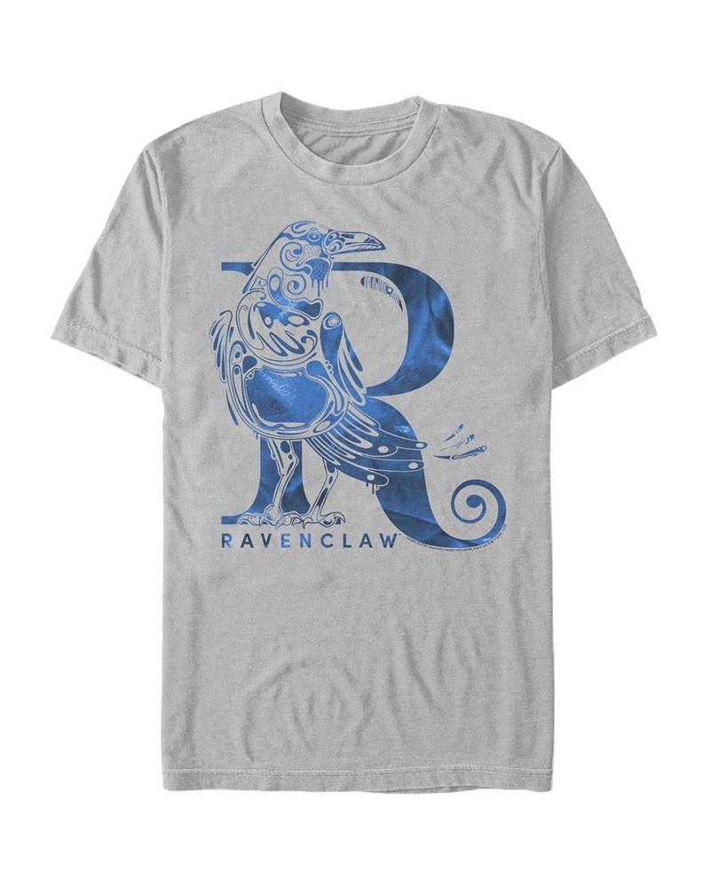 Men's Ravenclaw Short Sleeve Crew T-shirt Silver $20.29 T-Shirts