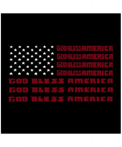 Men's God Bless America Word Art T-Shirt Black $17.15 T-Shirts