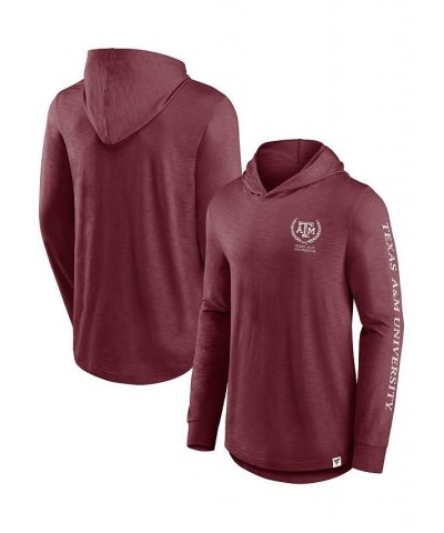 Men's Branded Maroon Texas A&M Aggies Photo Finish Hoodie Long Sleeve T-shirt $24.60 T-Shirts