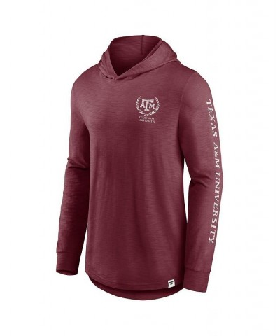 Men's Branded Maroon Texas A&M Aggies Photo Finish Hoodie Long Sleeve T-shirt $24.60 T-Shirts