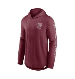 Men's Branded Maroon Texas A&M Aggies Photo Finish Hoodie Long Sleeve T-shirt $24.60 T-Shirts