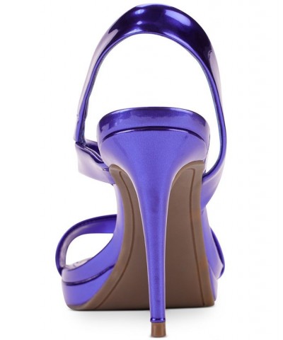 Women's Diva Slip-On Slingback Dress Sandals Purple $52.82 Shoes