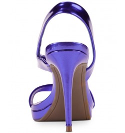 Women's Diva Slip-On Slingback Dress Sandals Purple $52.82 Shoes