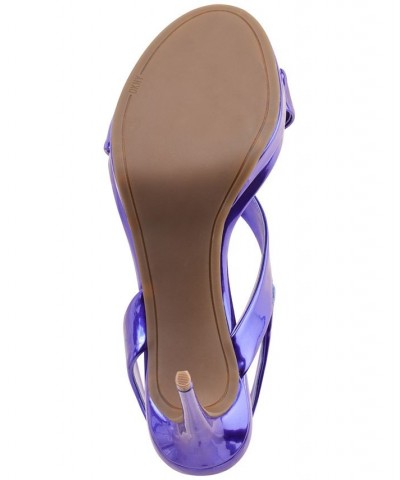 Women's Diva Slip-On Slingback Dress Sandals Purple $52.82 Shoes