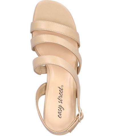 Women's Como Heeled Sandals Nude $40.50 Shoes