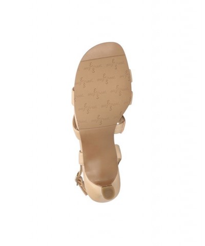 Women's Como Heeled Sandals Nude $40.50 Shoes