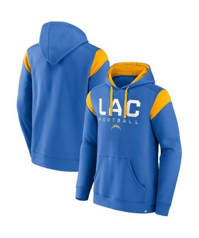 Men's Branded Powder Blue Los Angeles Chargers Call The Shot Pullover Hoodie $35.18 Sweatshirt