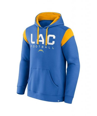 Men's Branded Powder Blue Los Angeles Chargers Call The Shot Pullover Hoodie $35.18 Sweatshirt