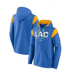 Men's Branded Powder Blue Los Angeles Chargers Call The Shot Pullover Hoodie $35.18 Sweatshirt