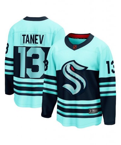 Men's Branded Brandon Tanev Teal Seattle Kraken Special Edition 2.0 Breakaway Player Jersey $67.68 Jersey