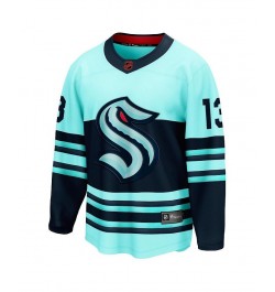 Men's Branded Brandon Tanev Teal Seattle Kraken Special Edition 2.0 Breakaway Player Jersey $67.68 Jersey