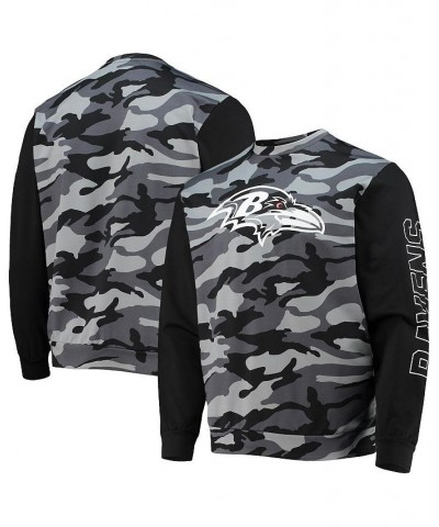 Men's Black Baltimore Ravens Camo Long Sleeve T-shirt $30.80 T-Shirts