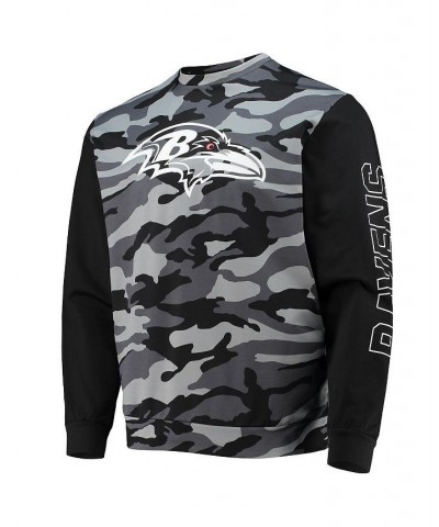 Men's Black Baltimore Ravens Camo Long Sleeve T-shirt $30.80 T-Shirts