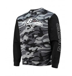 Men's Black Baltimore Ravens Camo Long Sleeve T-shirt $30.80 T-Shirts