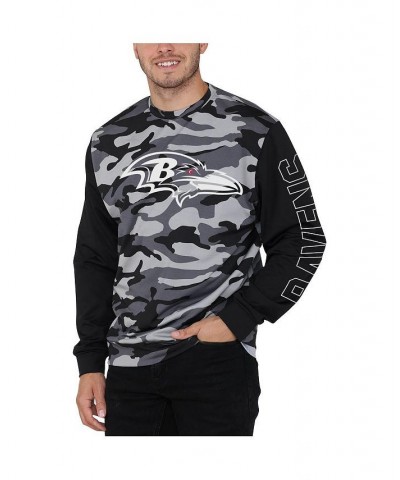 Men's Black Baltimore Ravens Camo Long Sleeve T-shirt $30.80 T-Shirts