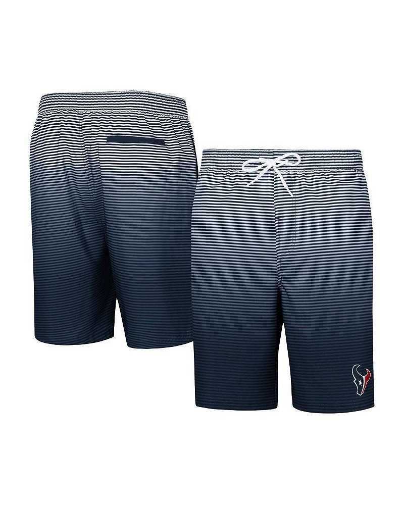 Men's Navy Houston Texans Ocean Swim Trunks $28.59 Swimsuits