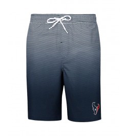 Men's Navy Houston Texans Ocean Swim Trunks $28.59 Swimsuits