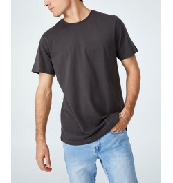 Men's Organic Longline T-shirt Faded Slate $17.99 T-Shirts