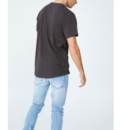 Men's Organic Longline T-shirt Faded Slate $17.99 T-Shirts