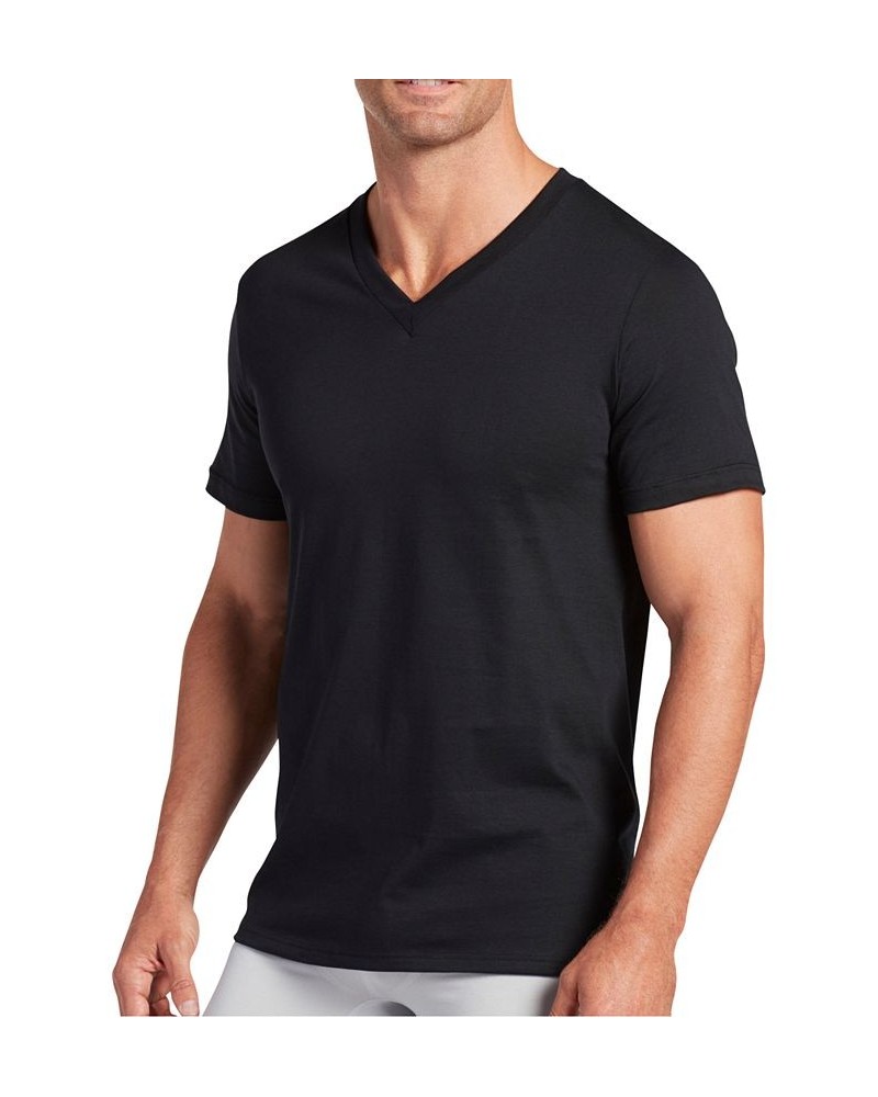 Men's Classic V-neck Undershirt, Pack of 3 Black $15.77 Undershirt