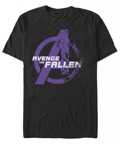 Marvel Men's Avengers Endgame Avenge the Fallen Logo, Short Sleeve T-shirt Black $17.50 T-Shirts