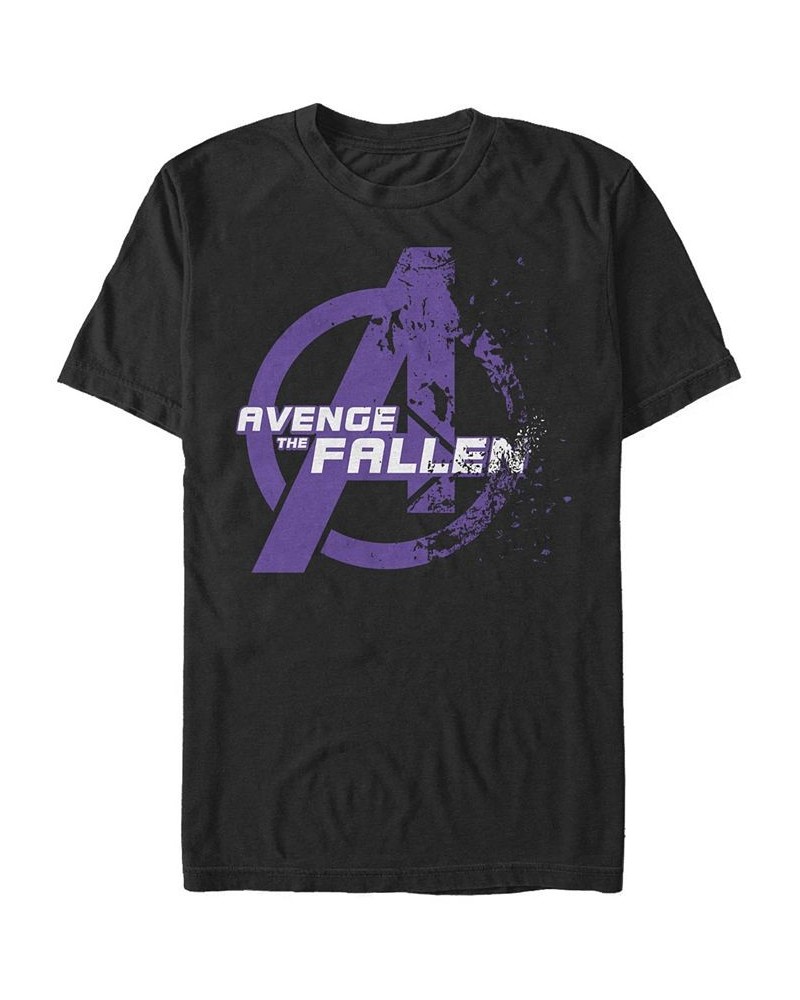 Marvel Men's Avengers Endgame Avenge the Fallen Logo, Short Sleeve T-shirt Black $17.50 T-Shirts