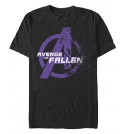 Marvel Men's Avengers Endgame Avenge the Fallen Logo, Short Sleeve T-shirt Black $17.50 T-Shirts