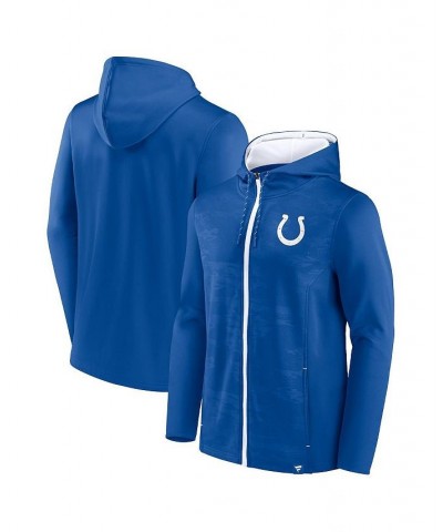 Men's Branded Royal, White Indianapolis Colts Ball Carrier Full-Zip Hoodie $35.70 Sweatshirt