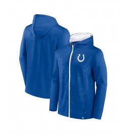 Men's Branded Royal, White Indianapolis Colts Ball Carrier Full-Zip Hoodie $35.70 Sweatshirt