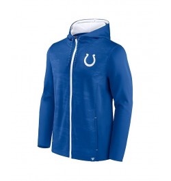 Men's Branded Royal, White Indianapolis Colts Ball Carrier Full-Zip Hoodie $35.70 Sweatshirt