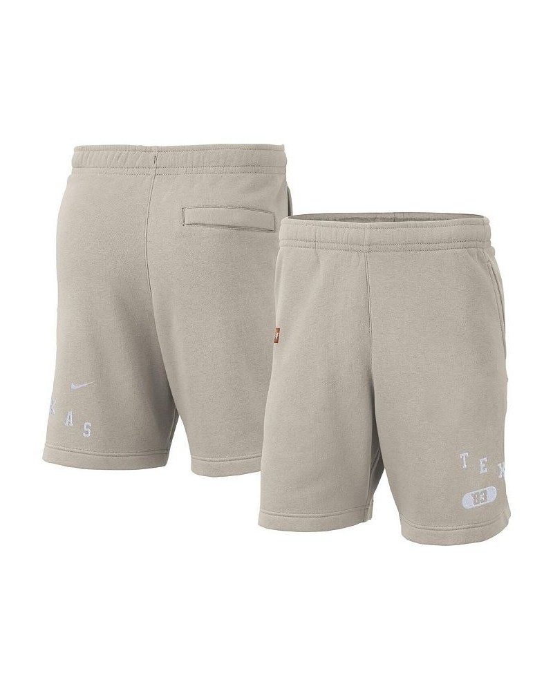 Men's Cream Texas Longhorns Fleece Shorts $34.44 Shorts