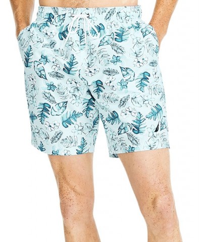 Men's 8" Tropical-Print Quick-Dry Swim Shorts PD02 $22.55 Swimsuits