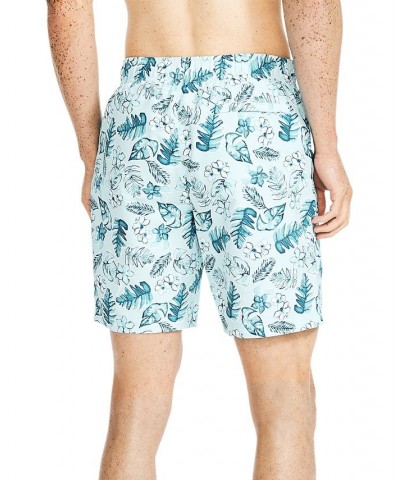 Men's 8" Tropical-Print Quick-Dry Swim Shorts PD02 $22.55 Swimsuits