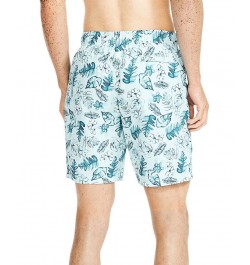 Men's 8" Tropical-Print Quick-Dry Swim Shorts PD02 $22.55 Swimsuits