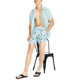 Men's 8" Tropical-Print Quick-Dry Swim Shorts PD02 $22.55 Swimsuits