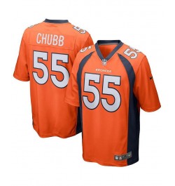 Men's Bradley Chubb Orange Denver Broncos Game Jersey $53.20 Jersey