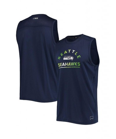 Men's College Navy Seattle Seahawks Rebound Tank Top $23.10 T-Shirts