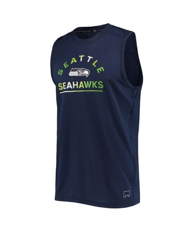 Men's College Navy Seattle Seahawks Rebound Tank Top $23.10 T-Shirts