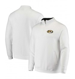 Men's White Missouri Tigers Tortugas Logo Quarter-Zip Jacket $34.19 Sweatshirt