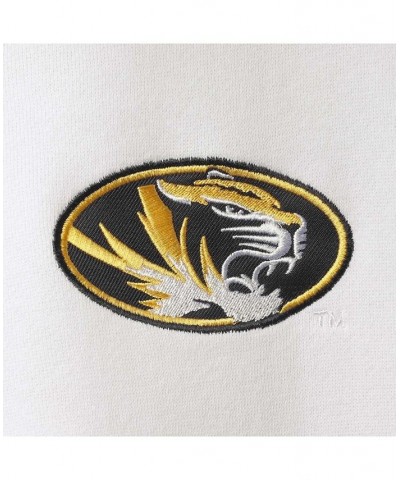 Men's White Missouri Tigers Tortugas Logo Quarter-Zip Jacket $34.19 Sweatshirt