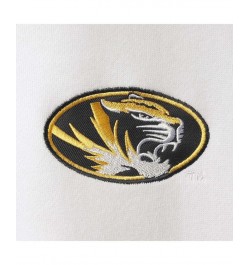 Men's White Missouri Tigers Tortugas Logo Quarter-Zip Jacket $34.19 Sweatshirt