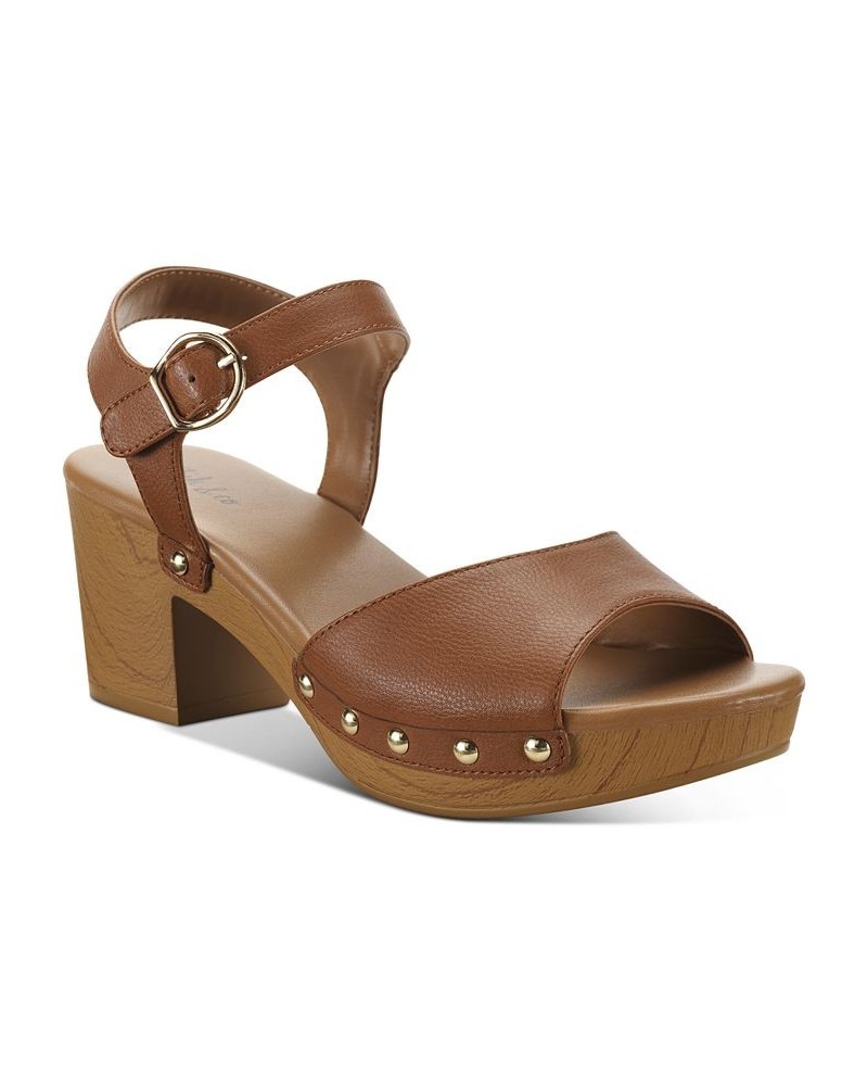 Anddreas Platform Block-Heel Sandals PD01 $35.45 Shoes